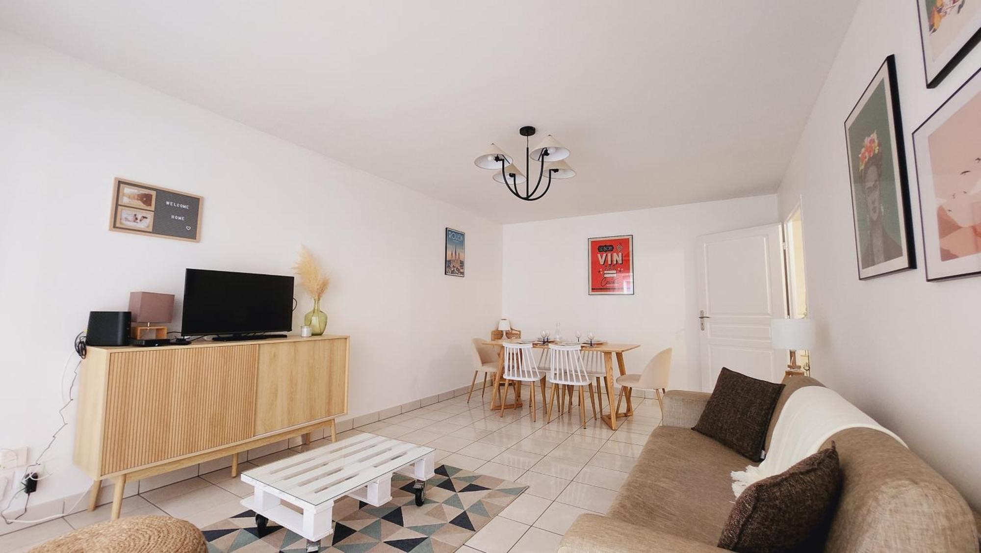 רואן Le Gabrielle-Charmant Appartement-Parking מראה חיצוני תמונה